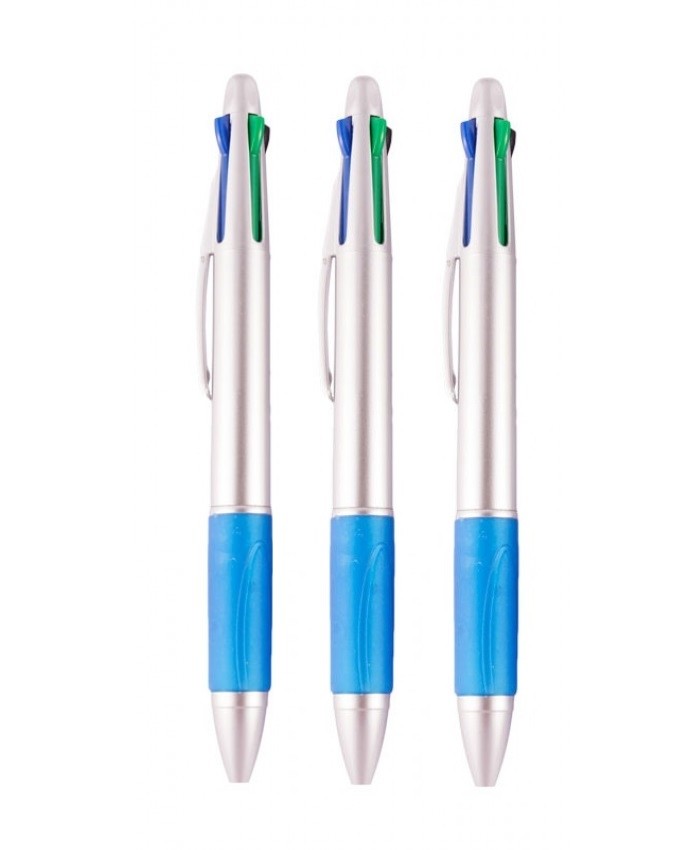 Bolígrafos 4 colores (3 bolis) Azul para enfermeras en NurseOClock por