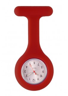Reloj Enfermera Silicona estándar Granate