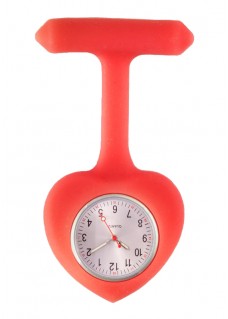 Reloj para Enfermera silicona Corazón Rojo