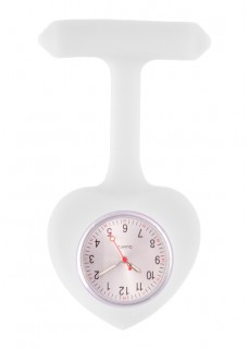 Reloj para Enfermera silicona Corazón Blanco
