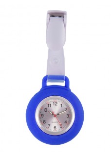 Reloj Enfermera Silicona Pinza Azul Real