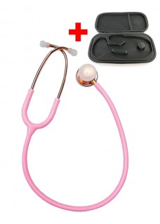 Estetoscopio Hospitrix Professional Line Pink Gold Edition Rosa + Funda Premium Gratis