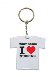 Llavero Camiseta I Love Nursing