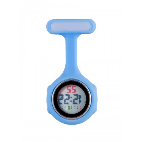 Reloj de bolsillo digital para enfermeras Azul