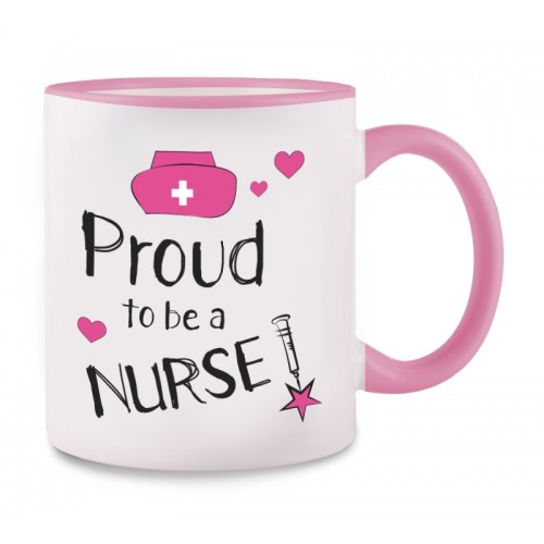 Taza Proud to be a Nurse 2 Rosa